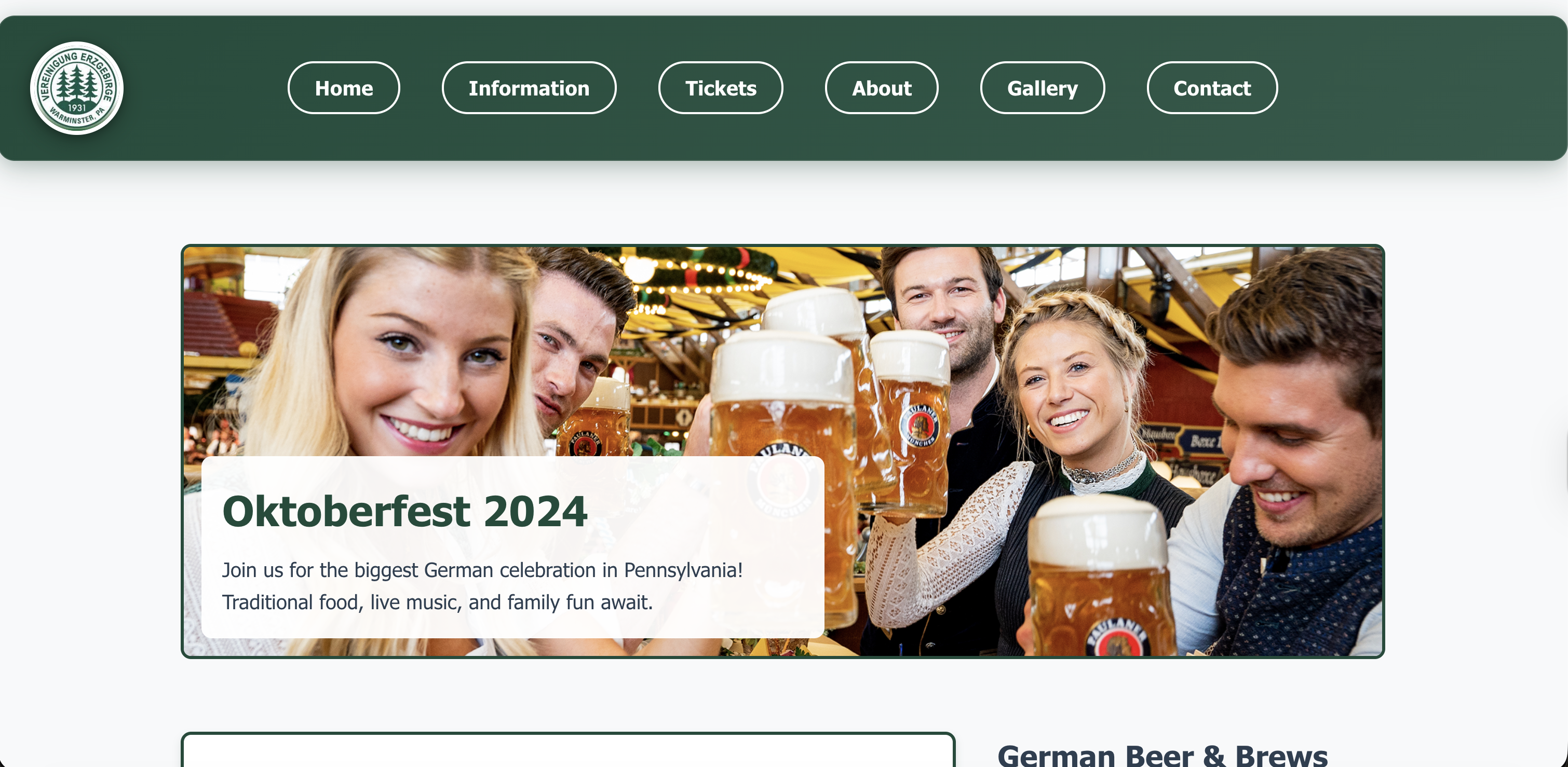Oktoberfest Website